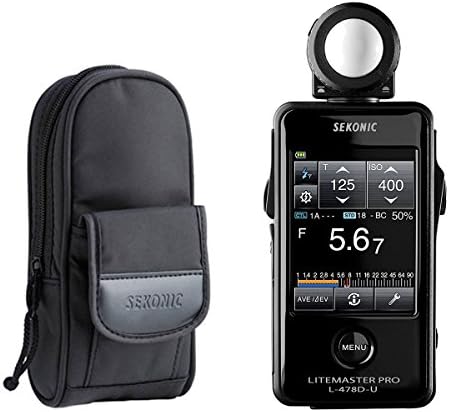 Sekonic LiteMaster Pro L-478D-U Light Meter (401-474) with Sekonic Deluxe Case for L-478-Series Meters by Sekonic