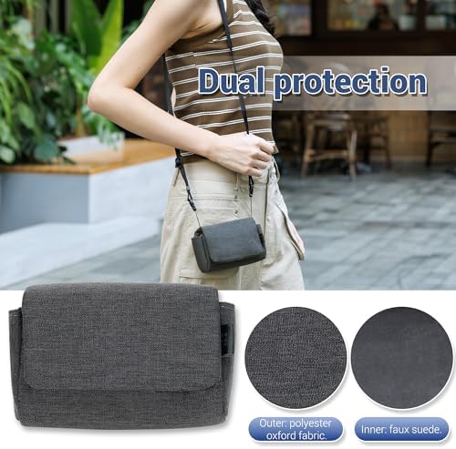 Compact Digital Camera Case Pouch for Canon G7 X G7X Mark III II Ricoh GR IV GR4 HDF Monochrome GR III GR IIIX Sony ZV-1F RX100 VII VA VI V IV III Lumix ZS99 Camera DB-120 Bag with Magnetic Closure - Image 4