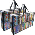 Evelots VHS Storage Bags, 2 Pack, Holds 100 VHS Tapes by Evelots