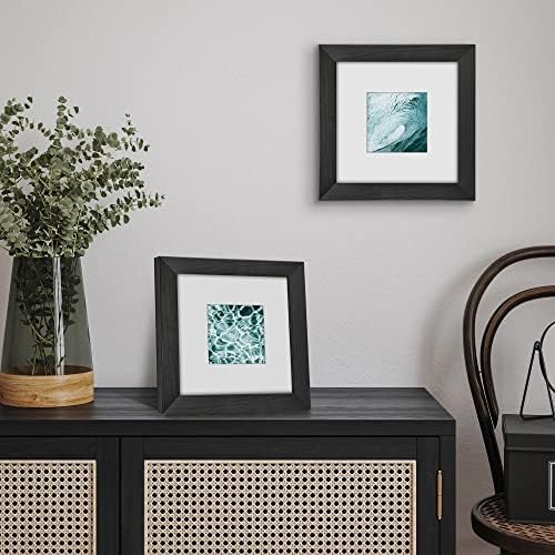 Americanflat 8x8 Picture Frame - Matted to 4x4 - Engineered Wood - Black - Image 6