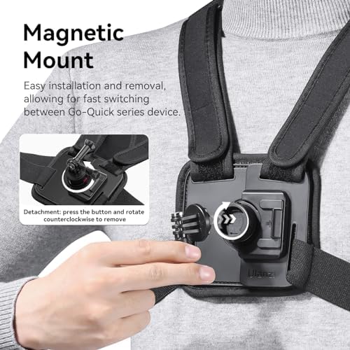 ULANZI CM028 Adjustable Chest Mount Harness for Action Camera Phone - Image 4