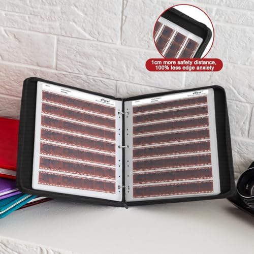 eTone 50 PCS 135 35mm Film Negative Page Preservers Sleeves,Acid-Free Storage Kit with Film Binder Box - Image 7