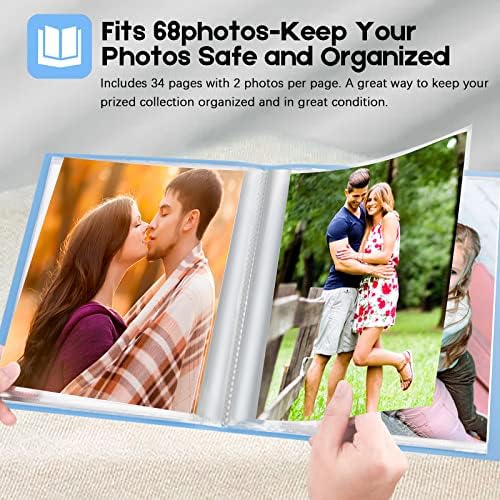 Aevdor 2 Pack 8.5x11 Photo Albums, Holds 136 Photos, Art Portfolio, Black - Image 5