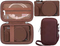 BOVKE Hard Case + Silicone Cover for Canon Powershot G7 X Mark III, Brown by BOVKE