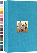 potricher Photo Album 4x6 Pictures, 300 Pockets, Linen Cover, Blue by potricher