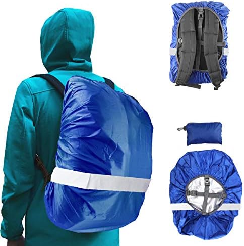Frelaxy Hi-Visibility Backpack Rain Cover with Reflective Strip 100% Waterproof Ultralight Backpack Cover, Storage Pouch, Anti-Slip Cross Buckle Strap, for Hiking, Camping, Biking, Outdoor, Traveling - Image 2