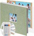 Vienrose Scrapbook Photo Album,12x12 Inch,3 Ring Binder,Green,60 Pages by Vienrose