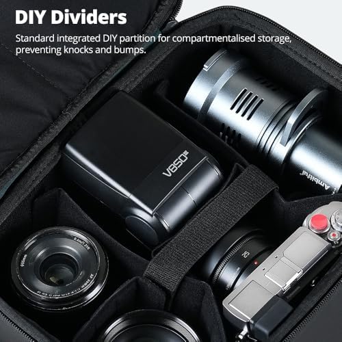 AMBITFUL Large Camera Cube Insert for Backpack, Waterproof Padded Camera Insert with Dividers, Quick Access for Travel Photography Gear Organizer (12.5L) - Image 5