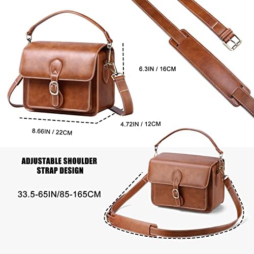 Cwatcun Retro Camera Sling Bag, Compact Crossbody Case for DSLR/Mirrorless - Image 6