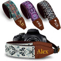 Art Tribute Custom Retro White Camera Strap - Add Your Text and We Make It Especially For You Get Your Own Personalized Gift Camera Strap, No Shipping Cost! by ArtTribute