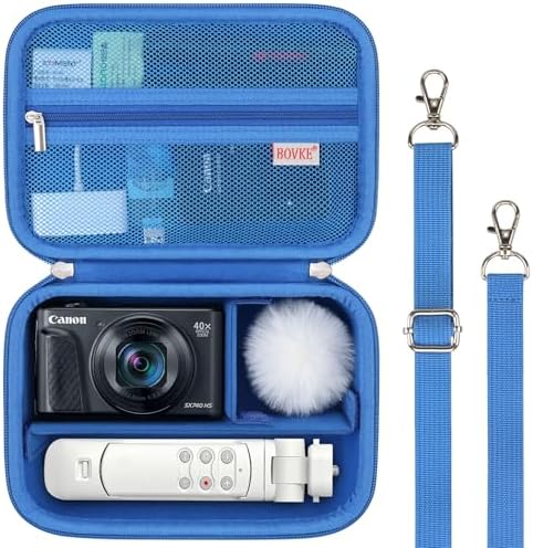 BOVKE Case for Canon G7X Mark III II/PowerShot SX740 SX730 Camera, Blue by BOVKE