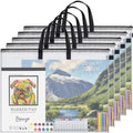 YOPCDJ 30x25 inches Extra-Large Art Portfolio Bag, Portfolio Folder for Artwork with Handle, Zippered Storage Folder for Poster, Scrapbook, Keepsake and Bulletin Board by YOPCDJ