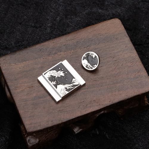 Wave Art Metal Hot Shoe Cover Shutter Button for Fuji X100VI Camera - Image 4