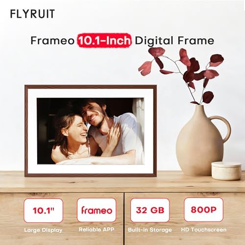 Frameo 10.1" Digital Picture Frame WiFi 32GB, Birthday Gifts for Mom, Women - Image 2