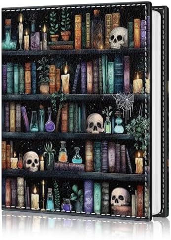 Photo Album 4x6, 56 Pockets Small Picture Book Goth Bookshelf by Lebrocoli