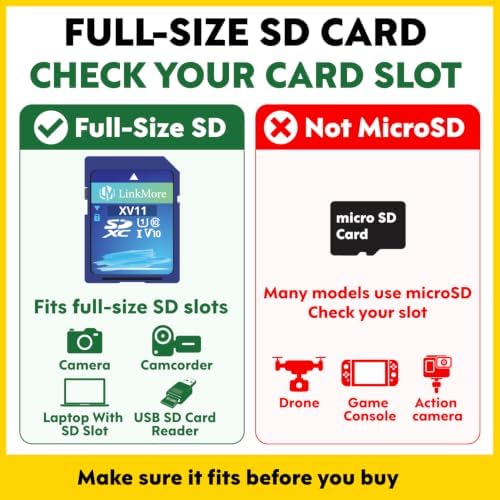 LinkMore XV11 32GB 5-Pack Full-Size SDHC Cards, UHS-I U1 V10, 97MB/s - Image 3
