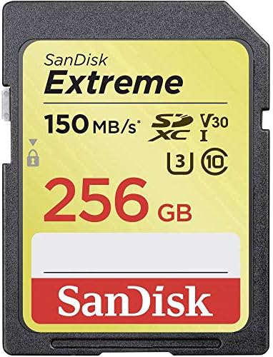 SanDisk 256GB Extreme SDXC UHS-I Memory Card - 150MB/s, C10, U3, V30, 4K UHD, SD Card - SDSDXV5-256G-GNCIN by Unknown