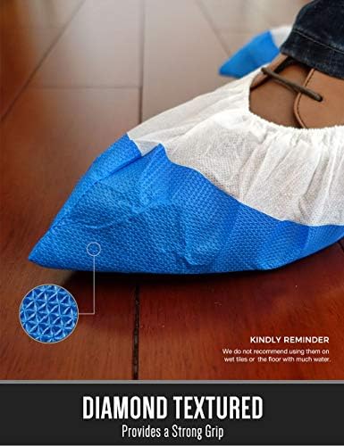 Ohana 1st Hybrid Shoe Covers Disposable Non Slip Waterproof, MEGA Pack (50 Pack x 10, 500 PCS). - Image 3