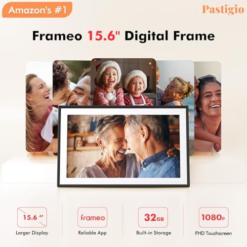 Digital Picture Frame, Frameo 15.6'' Digital Photo Frame WiFi Large Display - Image 2