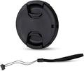 JJC 58mm Front Lens Cap Cover for Canon Rebel T7 T6 + EF-S 18-55mm Kit Lens | for Canon EF-S 18-55mm f3.5-5.6 IS STM, Fujifilm XF 18-55mm f2.8-4, XC 16-50mm f3.5-5.6 OIS Lens & More 58mm Thread Lenses by JJC