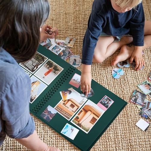 Scrapbook Album 10x10in, Acid-Free Kraft Paper 20 Sheets 40 Pages - Image 6