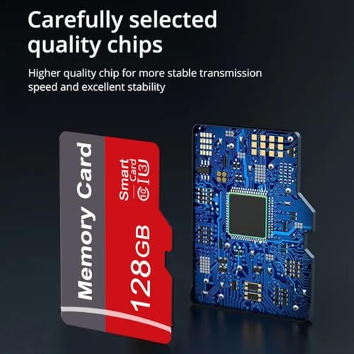 2 Pack Memory Card 128GB with Adapter, High Speed TF Card, UHS-I C10 A1 Memory TF Card for Tablet/Mobile Phone/Camera/Car Audio/Game Console (128, GB) - Image 4