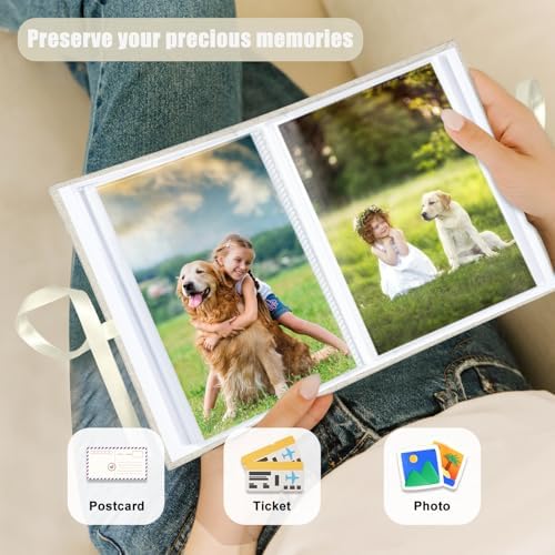 Photo Album 4x6 100 Pockets, Slip-in Picture Albums, Linen Cover Top Loader Vertical Pockets Albums for Baby, Kids Boy Girls, Wedding, Family, Anniversary, Beige - Image 5