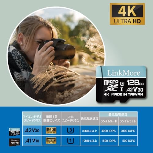 LinkMore XV23 Lite 128GB Micro SD Card, A2 U3 V30, Up to 100MB/s - Image 6