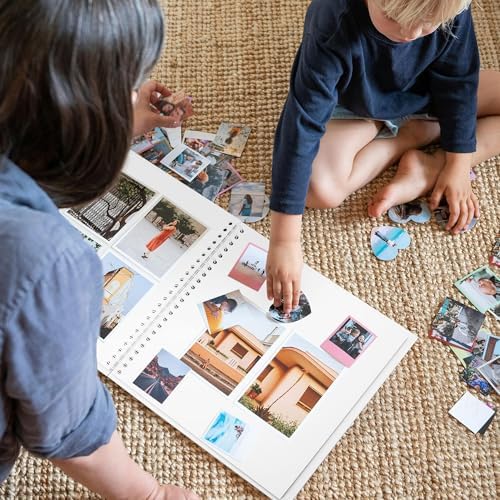 Scrapbook Album 7x7in, Acid-Free Kraft Paper 20 Sheets 40 Pages - Image 6