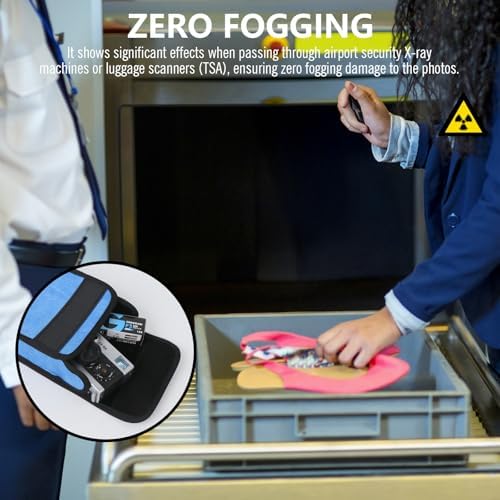 eTone X-Ray Film Protection Bag, Radiation Shield for 4x5-inch Films 135, 120, 620, and select cameras, Waterproof, Temperature Resistant (Blue) - Image 5