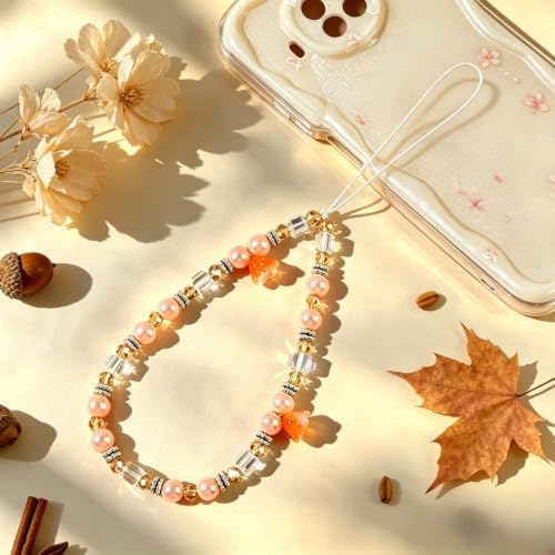 Phone Charm Beaded Camera Wrist Strap Cute Chain Lanyard Wristlet - Image 4