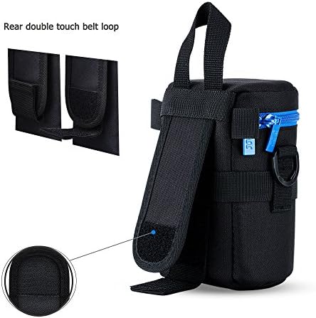 JJC Deluxe Lens Case Pouch Bag for Camera Lens Below 3.1" x 5.3"(D x L) - Image 5