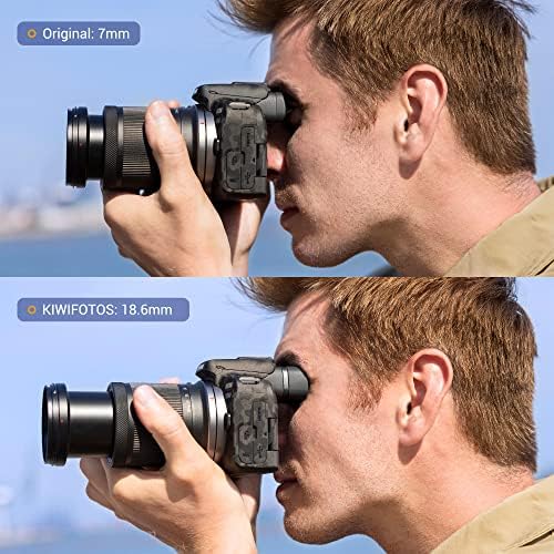 Kiwifotos Long Soft Eyecup Eyepiece Viewfinder for Canon EOS R10 Camera - Image 3