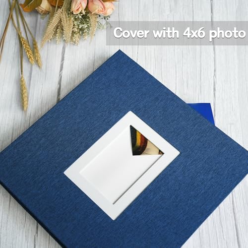Vienrose Self Adhesive Photo Album 60 Pages for Wedding, Baby Growth, Blue - Image 2