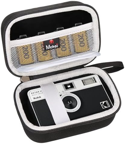 Mchoi Hard Case Suitable for KODAK EKTAR H35 / H35N / Ultra F9 / M35 / M38 Half Frame Film Camera, Case Only (Black) by MchoiHardTravelStorageCase