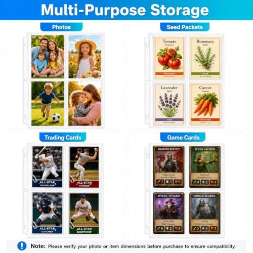 MaxGear 60 Pack Photo Sleeves for 3 Ring Binder (480 Pictures), 3.5x5 in - Image 5