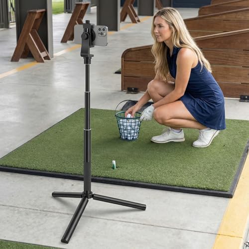 WIGERLON Golf Monopod Stick,Golf Tripod, Golf Recording Stick with Magnetic Phone Holder and a Adjustable Clip Smartphone Holder.irangesports Stick for Golf Swing - Image 6