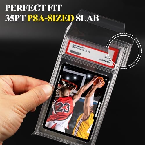 Sleeves for PSA Slabs | Exact Fit 35pt Graded Card Slab Bags | Resealable Protective Bags (100 Pack) - Image 4