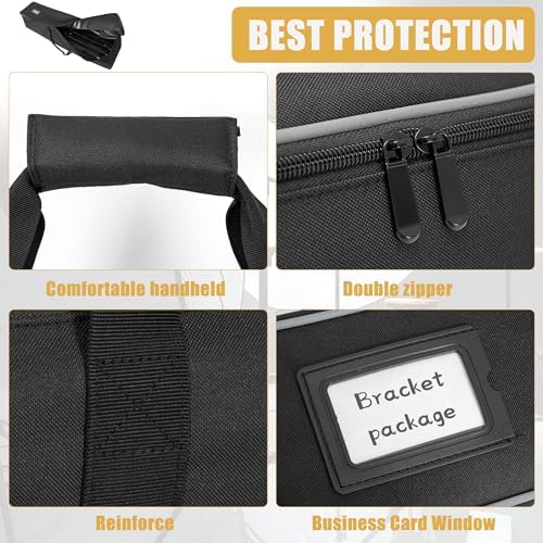 Multifunctional Tripod Bag 40 X 9.5 X 9.5 Inches / 101.5 X 24 X 24 cm Heavy Duty Tripod Carrying Case with Handle for Microphone Stands, Lights, Speakers, Cameras, Booms, Black - Image 5
