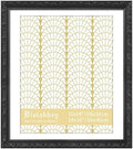 VIOLABBEY 14x16 Picture Frame Black, Ornate Vintage Photo Frame by violabbey