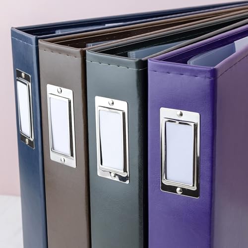 We R Memory Keepers 12x12 Photo Album - Faux Leather with 5 Page Protectors and Spine Label - Snag-Free D-Ring Scrapbooking Memory Album, Acid-Free, Dark Chocolate - Image 6