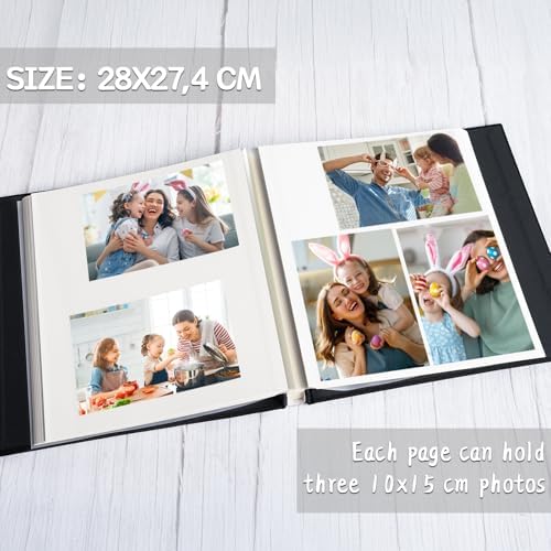Vienrose Self Adhesive Photo Album 60 Pages for Wedding, Baby Growth, Khaki - Image 5