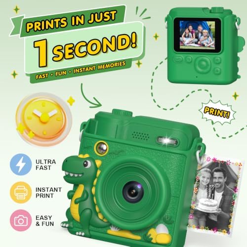 Gofunly Kids Camera Instant Print: Birthday Gifts for Age 4-10 Girls Boys - Image 3