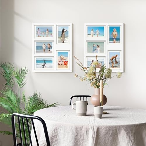 DUENPY 5x7 Collage Frame Holds 5 4x6 Photos White - Image 7