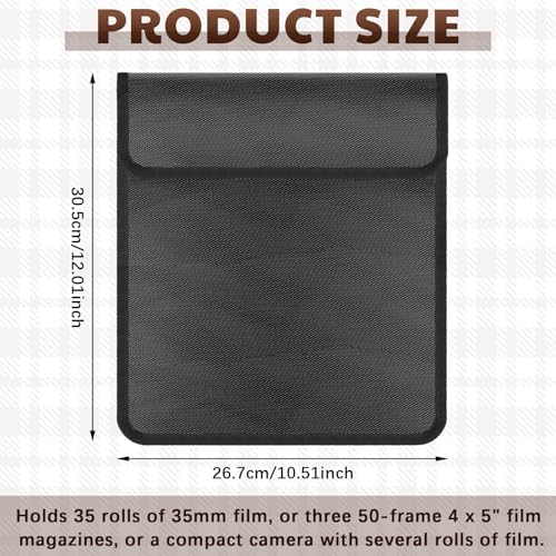 2 Pcs Film Bag X-Ray Proof Film Safe Case 711-15b Big - Image 2
