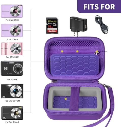 Comecase Digital Camera Case for Kodak PIXPRO FZ45 FZ55, Dark Purple - Image 2