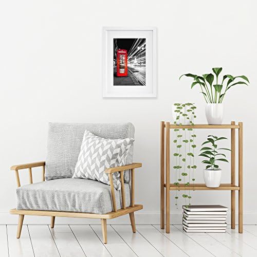 Americanflat 11x14 Picture Frame with Shatter-Resistant Glass - Use as 8x10 Frame with Mat or Display 11x14 Photo Without Mat - Signature Collection - Picture Frames for Wall Display - White - Image 5