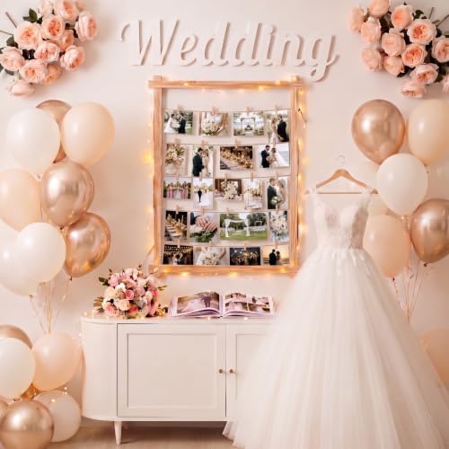 Cinnvoice 33x25'' Wedding Decorations Freestanding Photo Display Board - Image 6