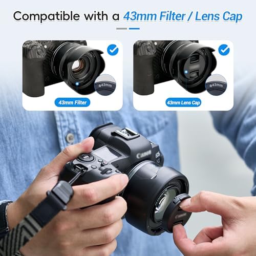 JJC Tulip RF 50mm Lens Hood & UV Filter for Canon RF 50mm f/1.8 STM Lens - Image 4