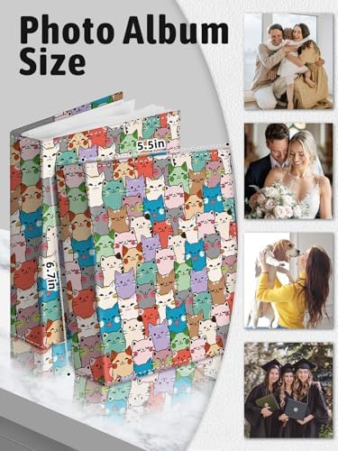 Photo Album 4x6, 56 Pockets Small Picture Book Pet Cat - Image 6